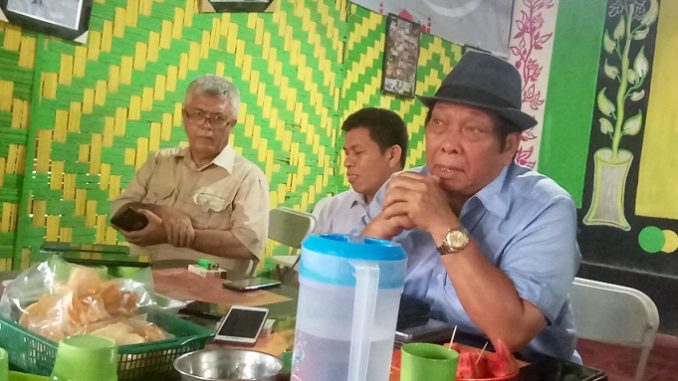 Anton Sihoming Ketika Mengadakan Konfrensi Pers Pematangsiantar 27/04/2019