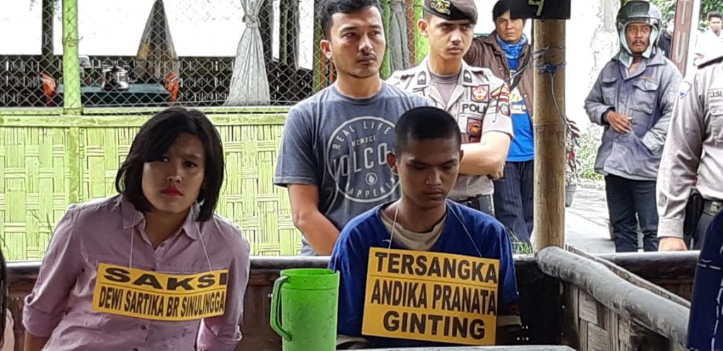 Rekonstruksi Pembunuhan Pemilik Rumah Makan Vicada Kepala Muliati