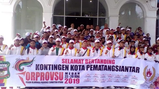 Kontingen Atlet Pematangsiantar Ikuti Pekan Olah Raga Provinsi di Kota Medan