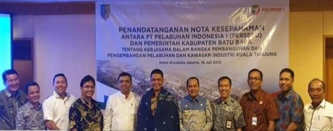 TBUPP Dampingi Ir Zahir M.AP Teken MoU Dengan PT. PELINDO