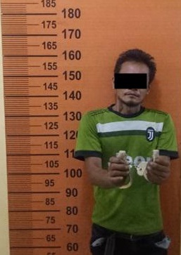 Bawa 2 Bungkus Kecil Ganja Parbetor di Pancurbatu Ditangkap Polisi