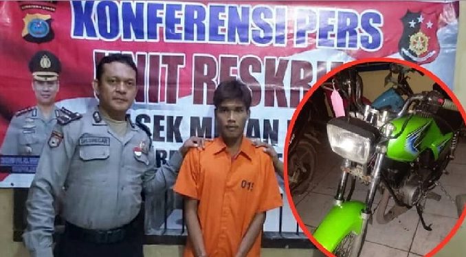 Nekad Curi Sepeda Motor Untuk Bayar Hutang, Denny Nginap di Sel Polisi.jpg