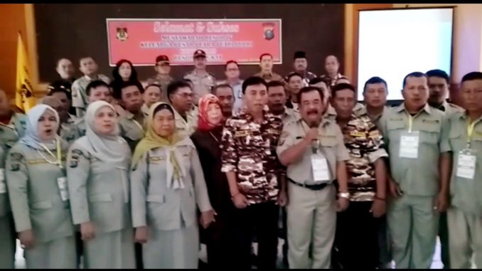 Drs Syaiful Syafri MM di Acara pembukaan Musres IV kepengurusan Keluarga Besar Putra/i dan Purnawirawan (KBPP) Polri Resor Langkat, pada Sabtu (5/10/2019) di Gedung PKK Langkat di Stabat, Sumatera Utara.