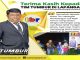 Ketua Tim Lapangan Pemenangan Repli Toman Tampubolon, dengan semangat yang luar biasa memasang baliho di 32 kecamatan