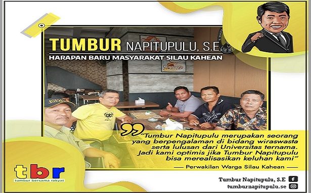 Masyarakat Silau Kahean saat berbincang-bincang dengan Ketua Tim Pemenangan, Bangun Pasaribu, Jumat (22/11/2019) siang