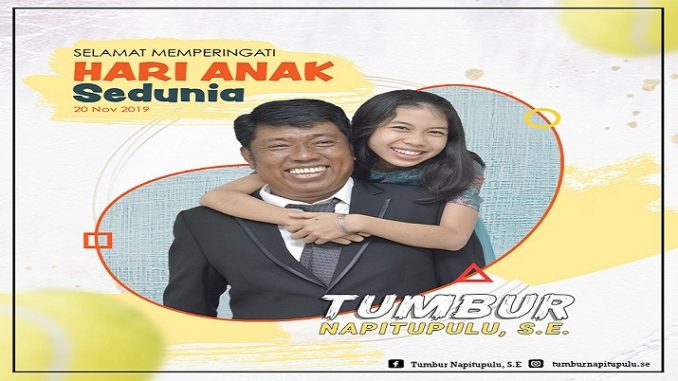 Tumbur Napitupulu SE Bersama Putrinya.