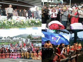 Festival Danau Toba (FDT) 2019 yang Ke VII di Lapangan Open Stage Parapat jalan Marihat Kelurahan Tiga Raja Kecamatan Girsang Simpangan Bolon Kabupaten Simalungun Provinsi Sumatera Utara, Senin (9/12) pukul 15.15 Wib