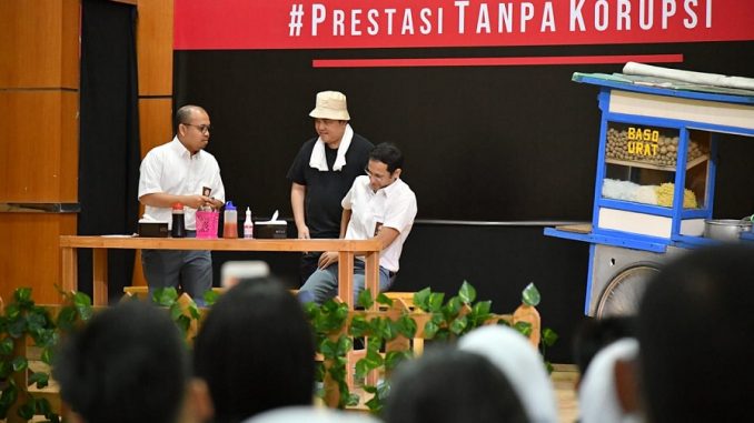 Drama bertajuk #PrestasiTanpaKorupsi. Drama tersebut diperankan oleh tiga menteri, yaitu Menteri BUMN Erick Thohir, Menteri Pendidikan dan Kebudayaan Nadiem Makarim, dan Menteri Pariwisata dan Ekonomi Kreatif Wishnutama Kusubandio. Selain itu tampil juga seniman Bedu dan Sogi.