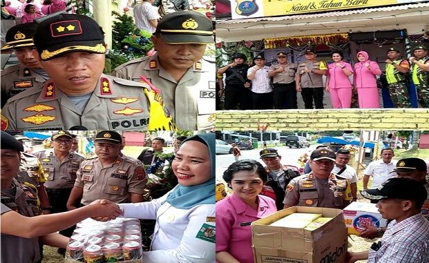 Kapolres Simalungun AKBP Heribertus Ompusunggu SIK. MSi melanjutkan kunjungannya ke Pos PAM Sinaksak I wilayah hukum Polsek Serbelawan di Kecamatan Tapian Dolok Kabupaten Simalungun Provinsi Sumatera Utara, Jumat (27/12) sekira pukul 11.30 Wib.