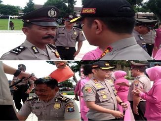 KAPOLRES Simalungun AKBP Heribertus Ompusunggu SIK.MSi pimpin upacara Korps Raport Kenaikan Pangkat Perwira dan Bintara di jajaran Polres Simalungun, TMT 01-01-2020 di Lapangan Aspol jalan Sang Naualuh kota Pematang Siantar, Selasa(31/12) pukul 14.00 wib