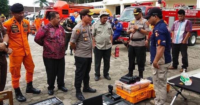 polres Tanah Karo adakan apel gelar pasukan Aman Nusa II Toba di Lapangan Apel Mapolres Karo, Kamis (09/01/2020) sekira pukul 09.00.WIB.