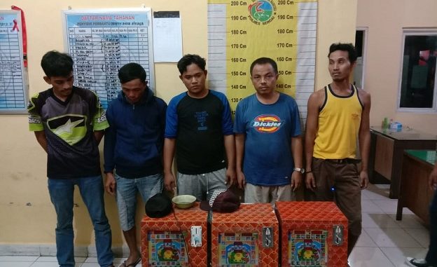 5 Pelaku Diamankan Saat Terjadi Penggrebekan