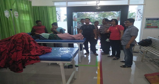 korban masih menjalani rawat pemulihan di Puskesmas Tiga Balata Sebanyak 23 orang, di Klinik Tiga Balata 2 orang