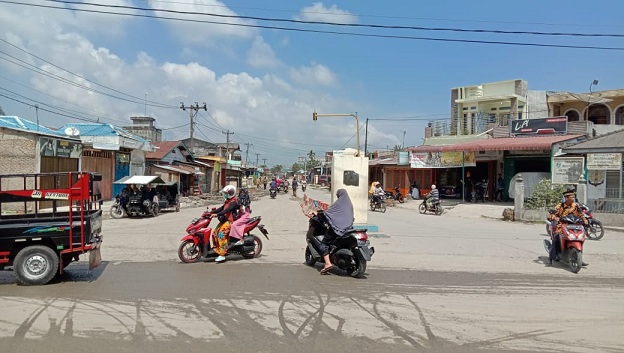 Revitalisasi Persimpangan Empat Tanjung Tiram Belum Maksimal Hasil Kinerjanya Oleh Tim Pemkab Batu Bara.