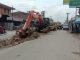 Material median jalan di Jl merdeka yang menghubungkan Simpang empat menuju ujung bom, ini sudah selesai di ratakan oleh dinas pekerjaan umum (PUPR) batu bara untuk pelebaran.(Foto Staf07/KTN)