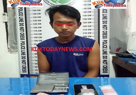 YUNUS Saragih (25) warga jalan Pattimura Kelurahan Tomuan Kecamatan Siantar kota Pematang Siantar, di ringkus Satres Narkoba Polres Pematang Siantar, Selasa (11/2/2020)