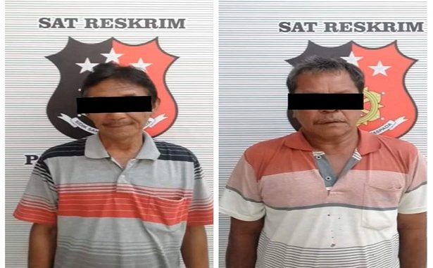 Pelaku LP (59) bersama seorang pembelinya VB (58) melakukan perjudian jenis togel di salah satu warung Milik LP.