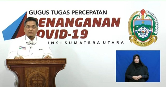 Juru Bicara Gugus Tugas Percepatan Penanganan Covid-19 Provinsi Sumut, dr Aris Yudhariansyah