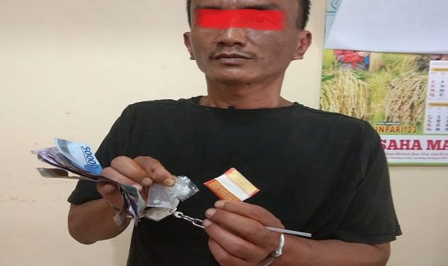 Hotmatua mantan Residivis narkoba yang Diamankan Ops Reskrim Polsek Dolok Masihul,Sabtu (29/2/2020) sekira pukul 13.30 WIB