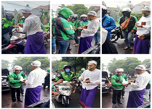 PESANTREN RI1 Memberikan Sembako dan Takjil Berbuka puasa, Jumat,(24/4/2020)