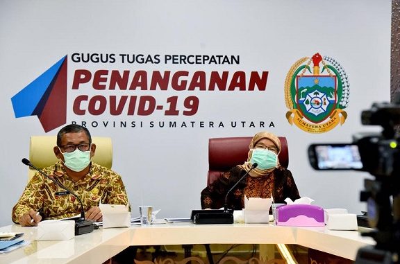 Kepala Satuan Tugas (Kasatgas) Koordinasi dan Supervisi Pencegahan Korupsi (Korsupgah) Wilayah I Maruli Tua melakukan rapat teleconference, Kamis (23/4) dengan pemerintah provinsi