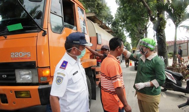 Pengemudi dan Penumpang Kendaraan Umum Wajib Diperiksa di Pintu Masuk Kota Siantar