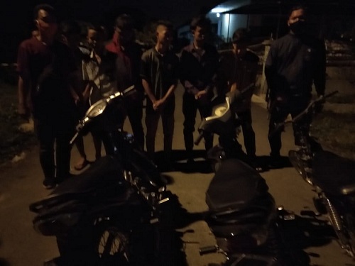 6 Unit Sepeda Motor tanpa dilengkapi surat dan dokumen lengkap dari hasil Patroli dan Razia