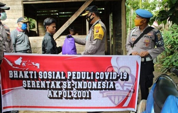 Bakti Sosial Peduli Covid-19 Serentak Se-Indonesia AKPOL 2001