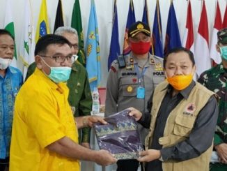 Bupati Batu Bara Ir. H. Zahir, M.Ap yang diwakili oleh Seketaris Daerah (Sekdakab Batu Bara) H. Sakti Alam Siregar, SH Didampingi Tim Gugus Tugas Covid-19 Batu Bara di aula Dinas Kesehatan (Dinkes) Jalan P. Kemerdekaan Lima Puluh, Kecamatan Lima Puluh  kabupaten Batu Bara, pada Hari Kamis Tanggal 28/05/2020.