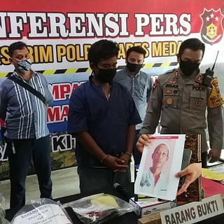 RWS (35) berhasil ditangkap dari lokasi persembunyian di kawasan Kab. Batubara, Sumatera Utara, Jumat (29/05/2020).