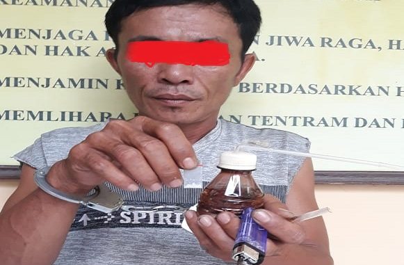 M.Ilyas Hia (39) digrebek Polsek Perbaungan