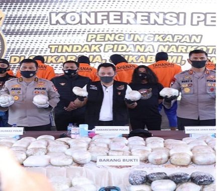 Konferensi pres penungkapan kasus 402 Kg Sabu