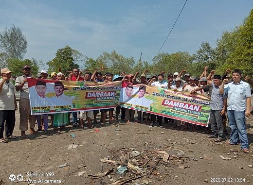 Ratusan nelayan tradisional Kecamatan Pantai Cermin, Kabupaten Serdang Bedagai siap mendukung gerakan Perubahan dan Pembangunan bersama DAMBAAN (Darma Wijaya- Adlin Tambunan) di Pilkada 2020.