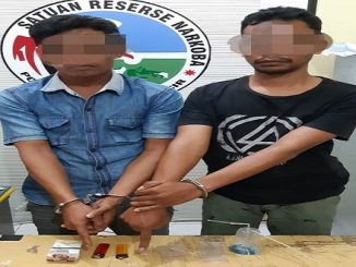Satresnarkoba Polres Toba berhasil menangkap HRH (30) dan DSP (33) Jumat (03/07/2020)