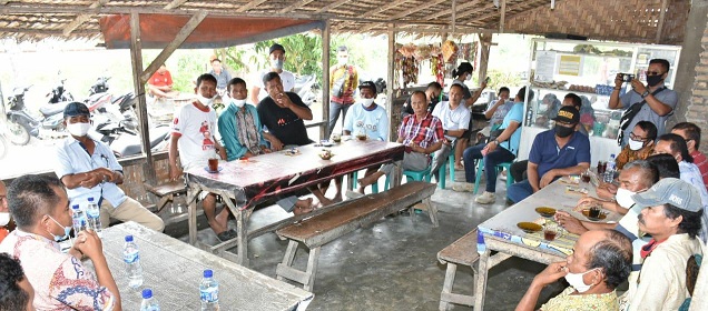 Pengurus Serikat Tolong Menolong (STM) Desa Pon dan Desa Pengalangan, Kecamatan Sei Bamban, Kabupaten Serdang Bedagai, Kamis (16/7/2020) sekira pukul 10:30 WIB.