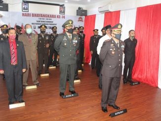 Upacara Puncak HUT Bhayangkara ke 74 Tahun 2020, di pimpin langsung oleh Presiden Republik Indonesia secara Virtual, Rabu (01/07/2020) dari pukul 09.00 Wib -10.00 WIB.