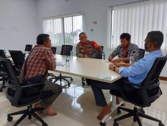 Kapolsek Serbelawan melakukan audensi (pertemuan) ke pihak manajer PT Hutama Karya sebagai pelaksana proyek tersebut. Jumat (14/08/2020) sekira pukul 10.15 WIB.