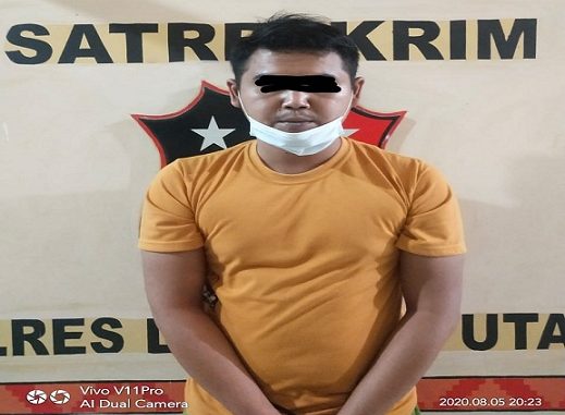 AS (28) warga Tanjung Aman salah satu karyawan PT. LDR dicokok dari persembunyiannya