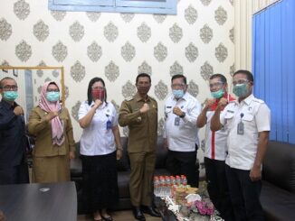 Kepala Badan Narkotika Nasional (BNN) Kota Pematangsiantar yang baru Drs Tuangkus Harianja bersilaturahmi dengan Walikota Pematangsiantar H Hefriansyah SE MM.