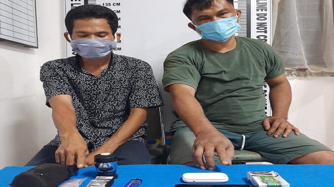 DEDI (47) dan Adha Tanjung (42) di ringkus Tim Opsnal Satres Narkoba Polres Pematang Siantar