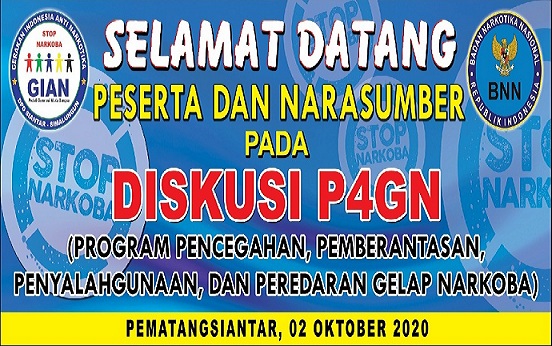 Pematangsiantar "Bersih Narkoba", GIAN Akan Gelar Pertemuan dan Diskusi P4GN