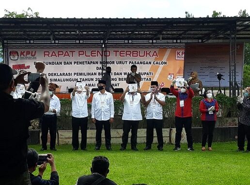 4 Pasangan Calon Bupati Simalungun yang akan bertarung di Pilkada Serentak Desember 2020