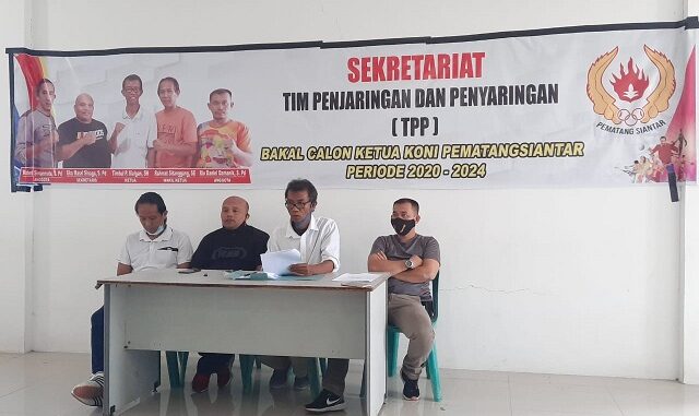 Tim Penjaringan dan Penyaringan Bakal Calon Ketua Koni Pematangsiantar Periode 2020-2024