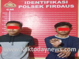 Wahyudi alias Yudi (20) dan Darma (22) dtangkap Buser Polsek Firdaus Jumat, (2/10/2020) sekitar pukul 00.45 WIB