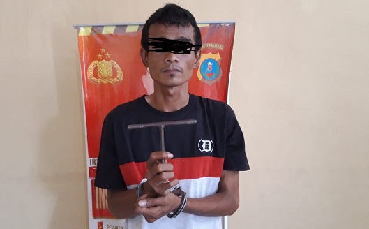 Tekab Polsek Perbaungan, Polres Serdang Bedagai berhasil meringkus tersangka pelaku pencurian sepeda motor (curanmor) Adek alias Dedek (33), ,Jumat (30/10/2020)