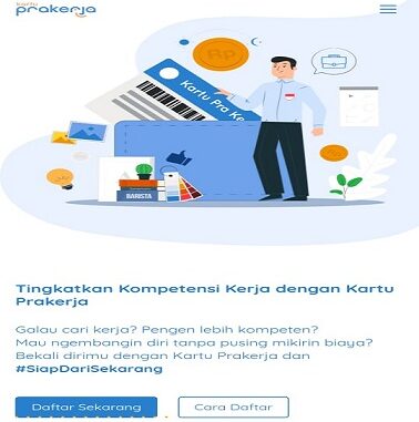 Screenshoot prakerja.go.id