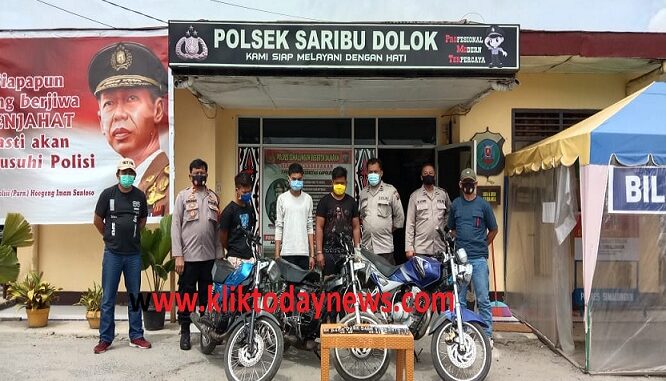 Kapolsek Seribu Dolok IPTU Parulian Sijabat dalam rilis pemaparan ungkap kasus di Mako Polsek Seribu Dolok, Senin (19/10/2020) sekira pukul 11.00 WIB,