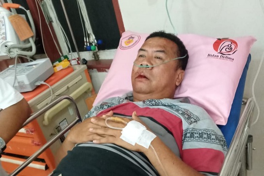 Husairi berobat di Rumah sakit Bhayangkara Tebingtinggi  dan pejalan kaki mengalami luka-luka berobat di Klinik Buah Hati Dolok Masihul.