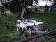 Suahanan (35) nyaris tewas kendati mobil yang dikendarainya tertabrak Kereta Api (KA) jenis Kargo Jumat (2/10/2020) sekitar pukul 18.00 WIB.