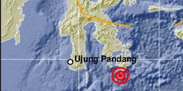 Foto : Gempa dengan magnitudo 5,4 dirasakan warga Buton Selatan, Provinsi Sulawesi Tenggara (Sultra) pada Jumat (9/10), pukul 09.57 WIB. (BMKG)